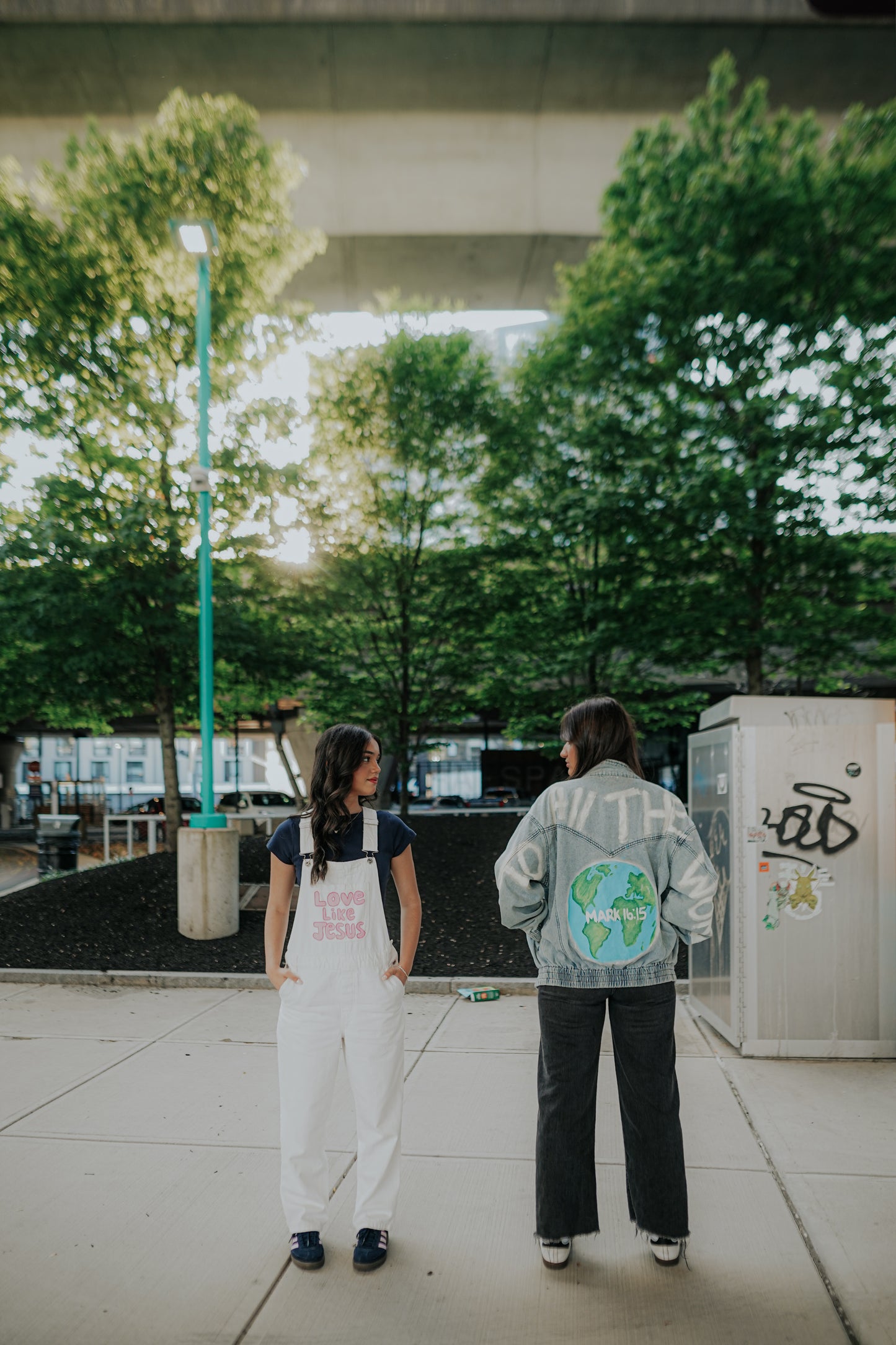 Front and back minimal designs + Overalls or Jacket